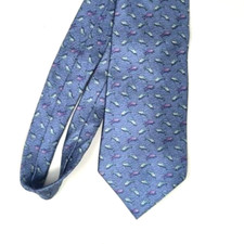 Stafford Blue Fish Men's Necktie 100% Silk Made in USA