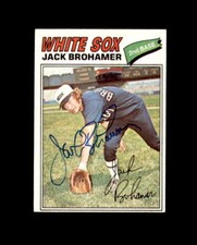 Jack Brohamer Signed Original 1977 Topps Chicago White Sox Autograph