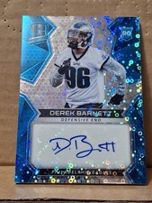 2017 DEREK BARNETT PANINI SPECTRA AUTOGRAPHED AUTO ROOKIE CARD RC /75 EAGLES 180. rookie card picture