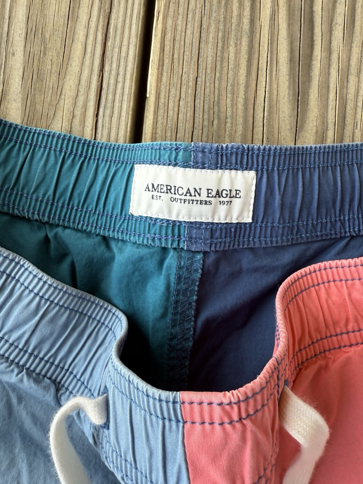 American Eagle Patchwork Shorts - Men’s Medium - … - image 3