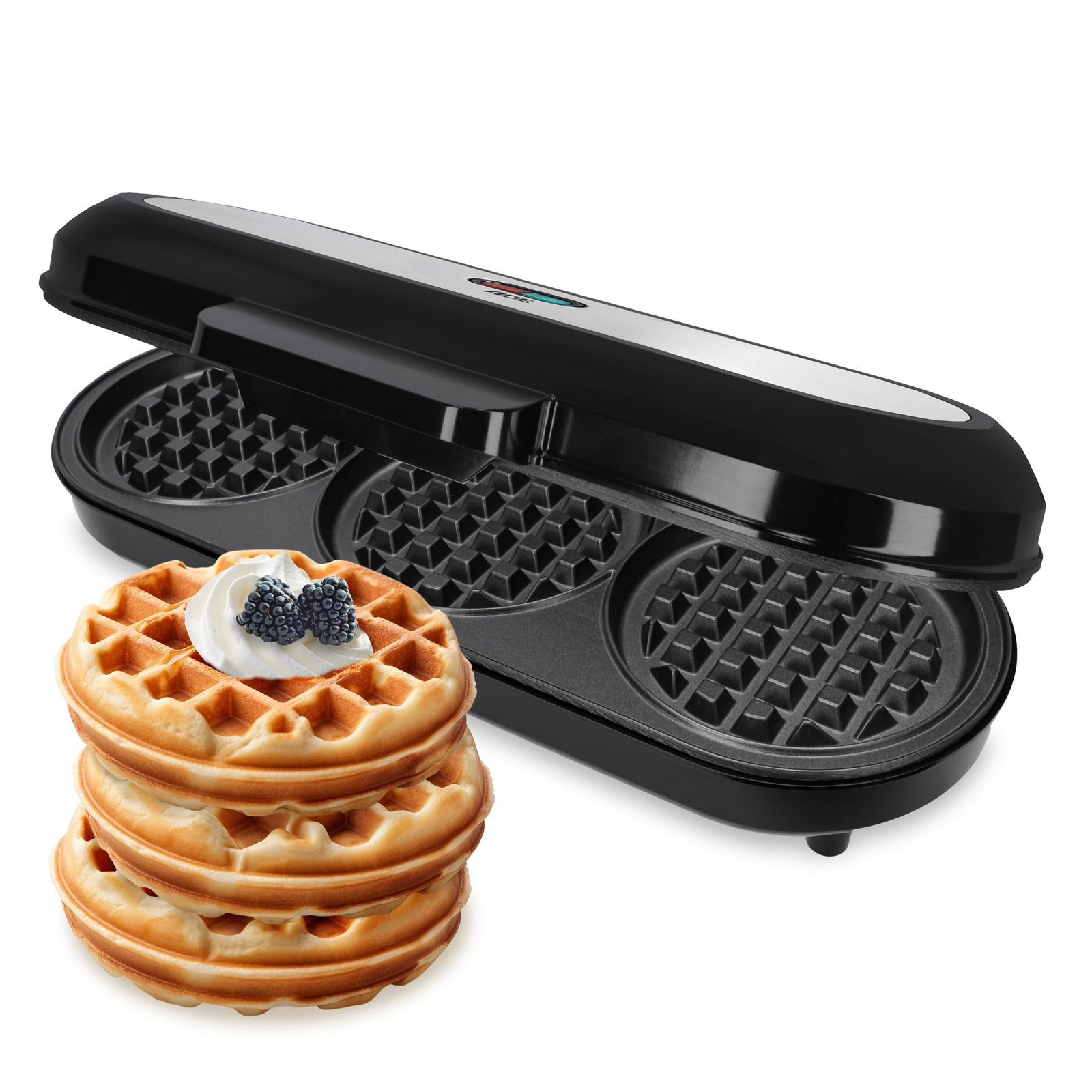 ADE XL waffle maker | piastra per 3 waffle rotondi | 1.200 watt di (D4P)