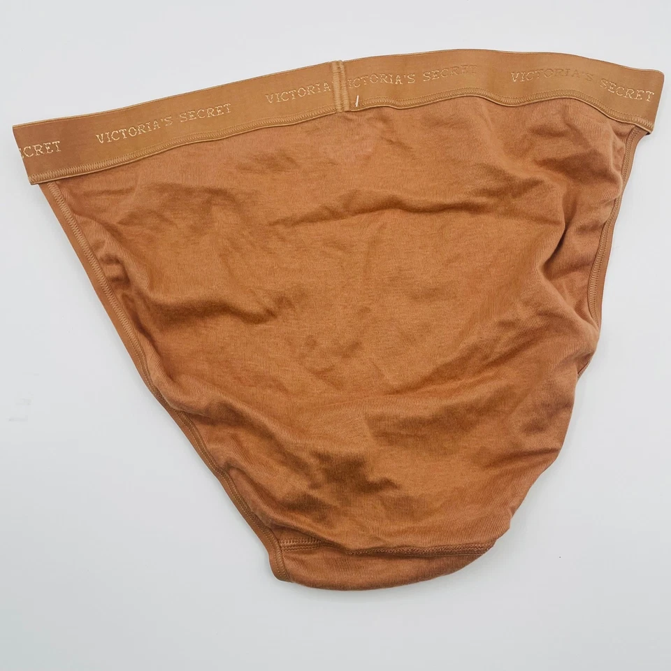 Y2K Винтажные Трусики Victoria's Secret Rio Hi Cut Медные Коричневые Обнаженные Размер Large - Изображение 3 из 4