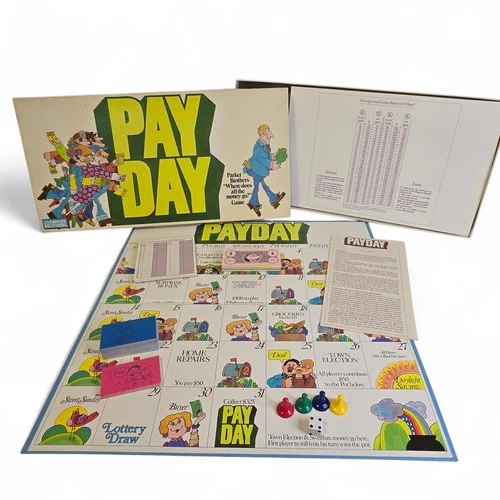 Vintage PAY DAY Board Game 1975 Parker Brothers PAYDAY Made in USA **COMPLETE**