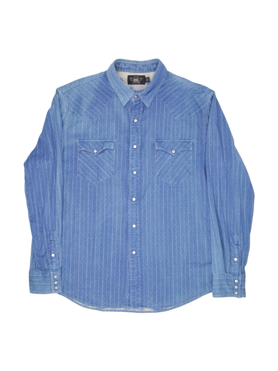 RRL Denim Casual Button-Down Shirts for Men for sale - eBay