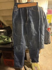 60s Vintage Lee Riders Jeans USA 26x32 Union Made Size 8 Sanforised Denim