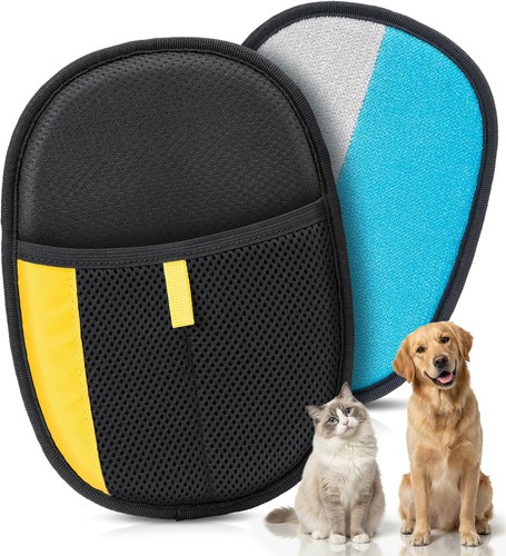 Pet Hair Removal Glove for Dogs & Cats - Upgraded Reusable Electrostatic