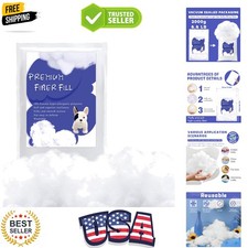 4.4lb Polyfill Stuffing, 4.4lb-2.1oz Fiberfill for Crafts, Polyester Fiber Fi...