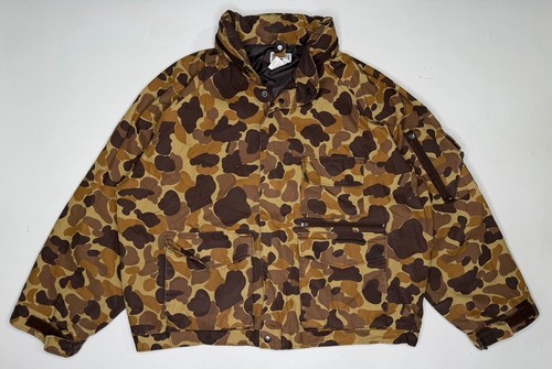 Vintage Bushmaster Waxed Duck Canvas Duck Camo Hunting Jacket XXL