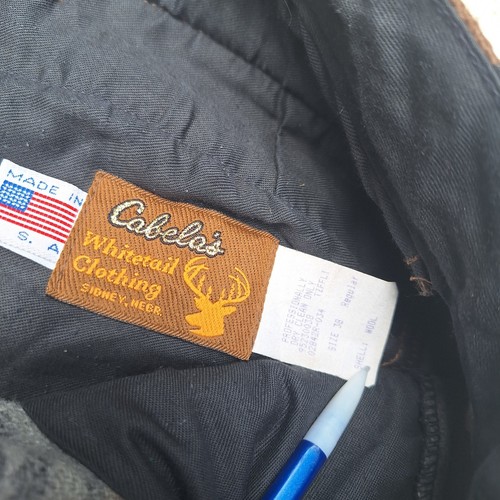 Vtg Cabelas Whitetail Clothing Treebark Camo Hunting Wool Pants - 38 Regular - Picture 4 of 12