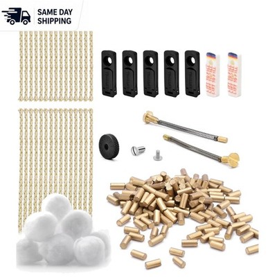 Complete Lighter Repair Solution: Flint, Cotton Wicks & Rubber Gaskets Included