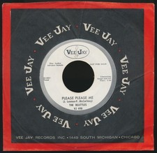 Beatles 1963 VJ 'PLEASE PLEASE ME Ask Me Why' VJ-498 DJ 45 W 'BEATTLES' SPELLED!