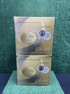 Symphony Select Adaigo Series In Ceiling Stereo Speaker System CI-82. Free Ship!