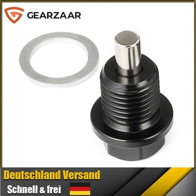 Oil Pan Screw M14x1.5 Magnetic für VW Audi Seat Engine Oil Plug Black 1pcs