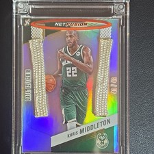 2023 Panini Jersey Fusion NetFusion Khris Middleton Game Used Net 40/49 Bucks