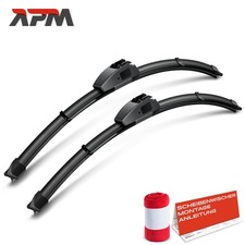 2x Scheibenwischer Wischerblatt Vorne Länge 600/450 mm für Citroën C2 2003-2010