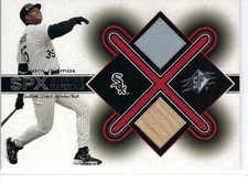 2001 SPx: FRANK THOMAS GU Jersey & Bat SPx Combo Winning Materials!