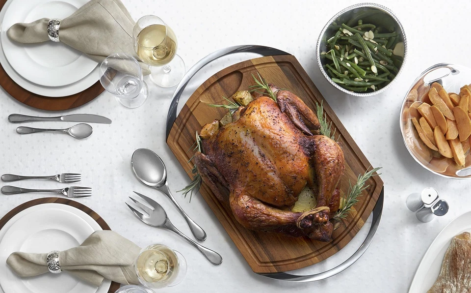 Skye Designer Serving Platter – (17.25" x 8.5") Bone China Oval Tray with Gen... - Image 3 of 4