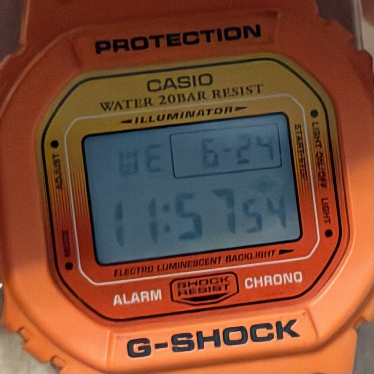 Casio G-Shock DW-5600LC-4JF Summer Gradation Square Orange Digital