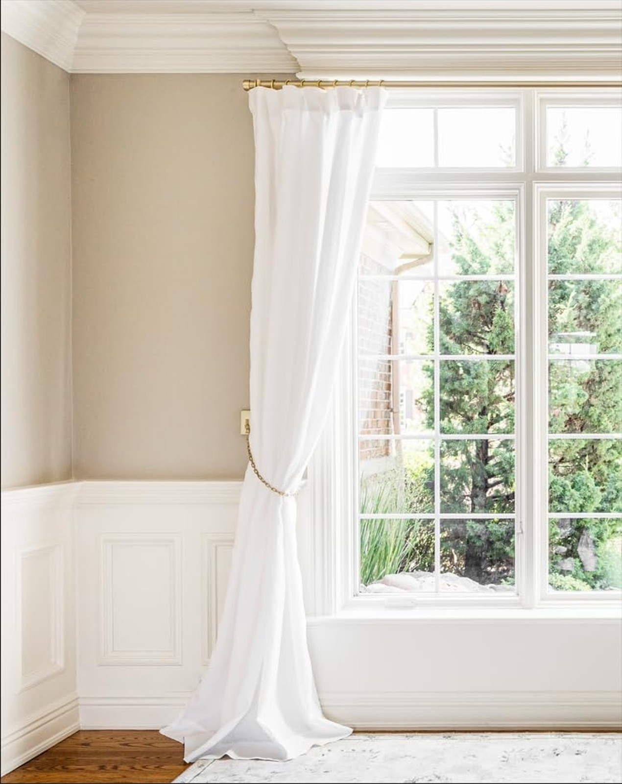 BlastHome® Non-Adjustable Luxury Curtain Rods for Windows, 1 ¼”