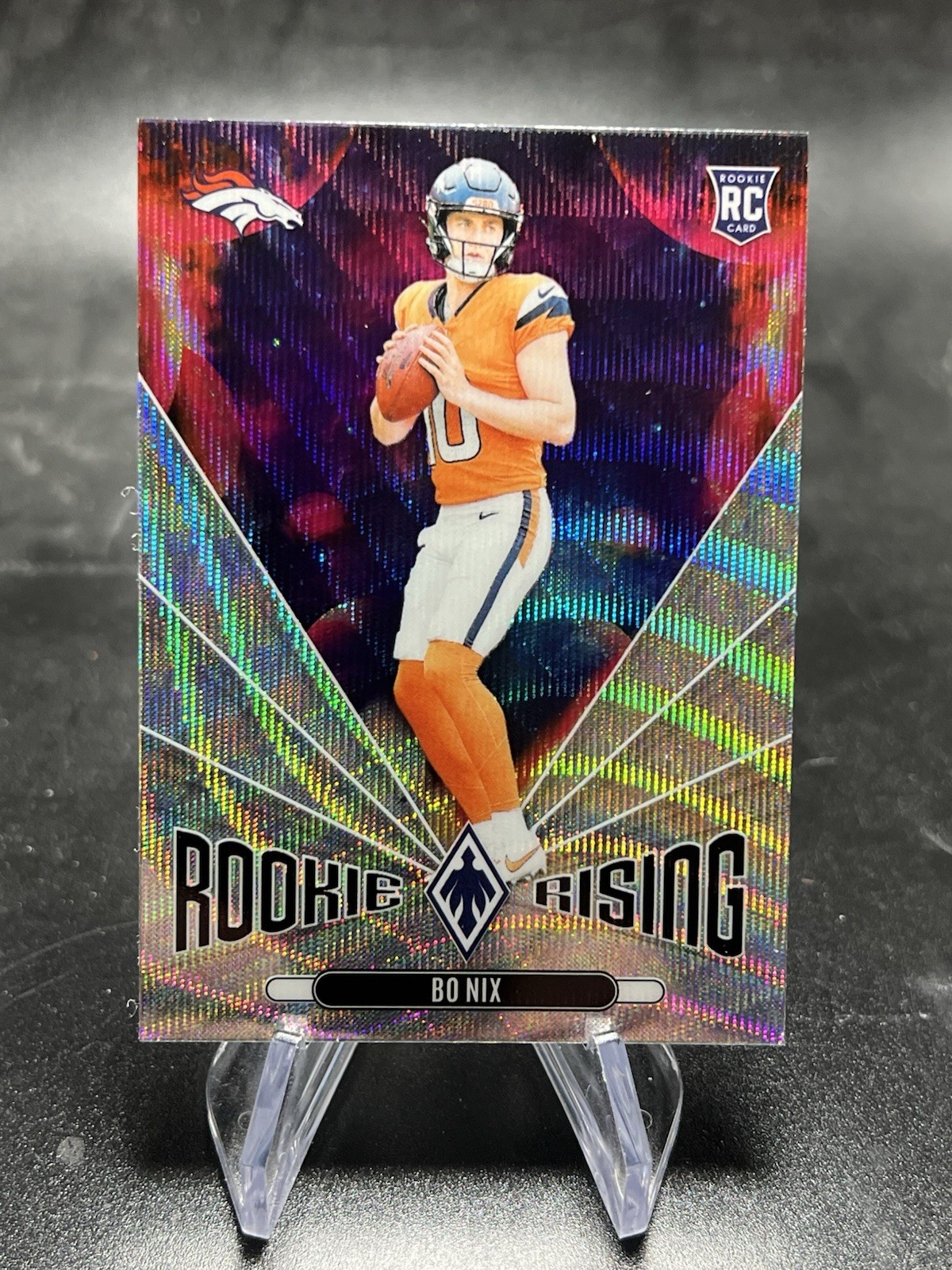 2024 Panini Phoenix - Rookie Rising Bo Nix #RR-BNX Wave (RC)