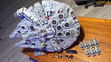 Complete LEGO Star Wars: Millennium Falcon (75192) With MoC Display Stand
