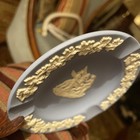 Wedgwood Blue Jasperware Ashtray White Relief Decorative — photo 8