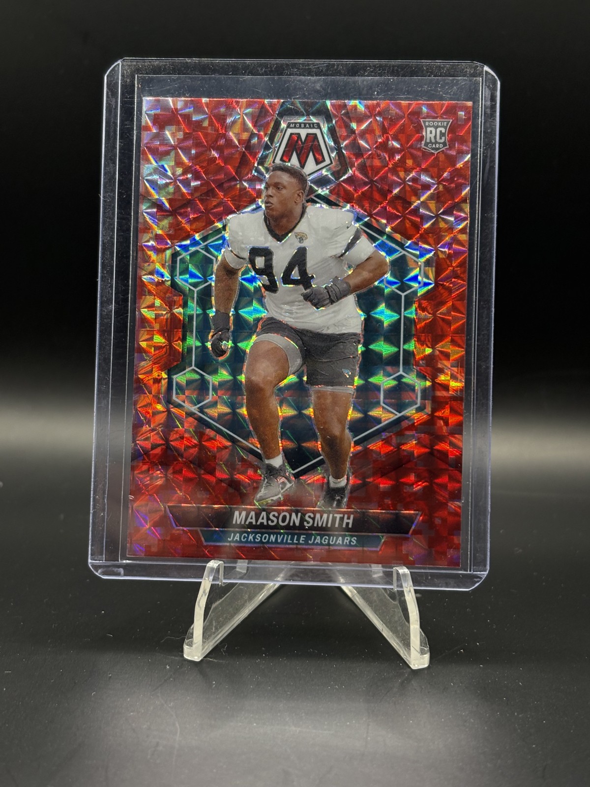 Maason Smith 2024 Panini Mosaic - Rookies #347 Red Mosaic Prizm (RC) Jaguars