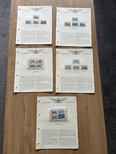 Timbres RAF Aviation Patrimoine 75ème Anniversaire de la Royal Air Force