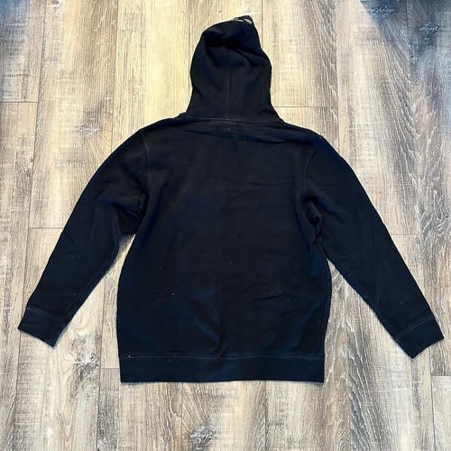 VANS Camo Hoodie Child Size L Black Pullover Sweatshirt Off The Wall Logo Skate - Picture 5 of 6