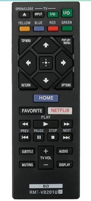 Remote Replacement for SONY Blu-ray BD Disc DVD Player BDP-BX370 BDP-S1700