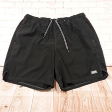 SAXX Oh Buoy 2N1 Shorts Mens XL Black Swim Trunks Droptemp Liner Ballpark