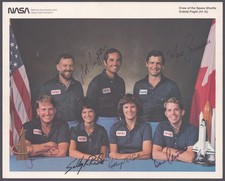 SALLY K. RIDE - AUTOGRAPHED SIGNED PHOTOGRAPH WITH CO-SIGNERS
