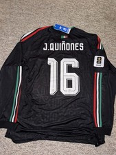 MEXICO 26 THIRD AUTHENTIC 2XL LONG SLEEVE JERSEY JULIAN QUIÑONES WORLD CUP KOREA