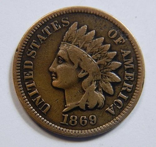 1869 Indian Head Cent Fine Choice
