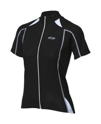 BBB BBW-245 - ComfortGirl Womens SS Jersey (Black & White, L)