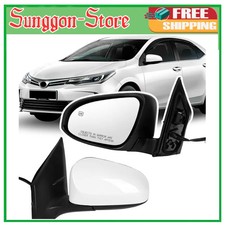 Left Driver Side Door Mirror Assembly for 2014-2019 Toyota Corolla