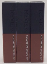 Revlon ColorStay Suede Ink Lipstick, Built-in Primer 004 Pure Talent🎈PACK OF 3