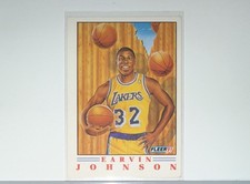 Fleer 1991-92 Pro Vision Magic Johnson #6 Insert Los Angeles Lakers Basketball