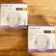 Hardwired 2x Kidde Firex 900-CUAR-V Smoke & Carbon Monoxide Alarm 120V