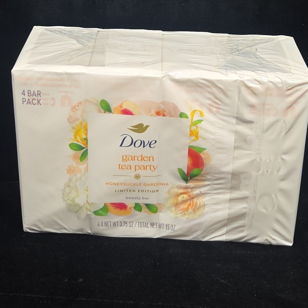 Dove Garden Tea Party Honeysuckle Gardenia Beauty Bar Soap Limited