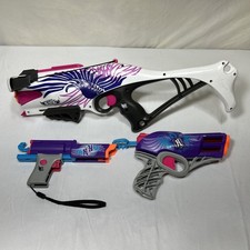 Nerf Rebelle lot of 3 Crossbow, Gun and Foldable Gun, All tested see photos