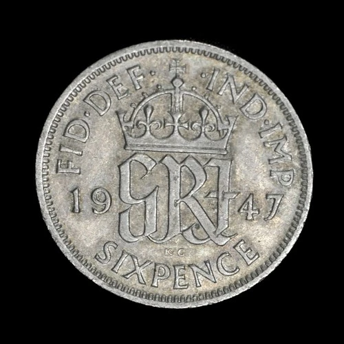 1947 George VI Sixpence — photo from the most recent tracked eBay sale