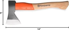 Husqvarna 14" forged steel hatchet with ash wood handle Made in Germany