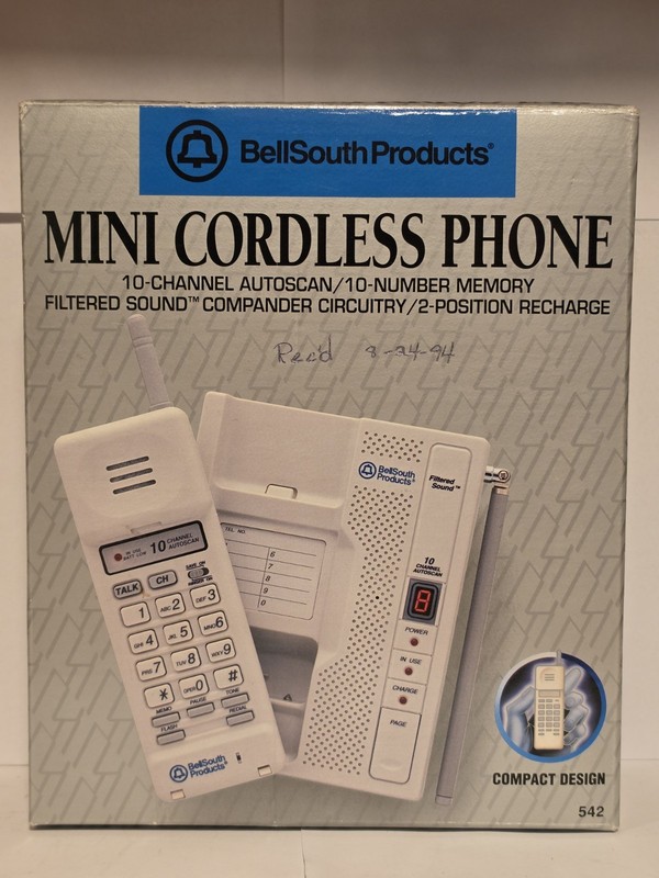 Scream 1996 Cordless Phone Bellsouth 10 Channel 542 Real