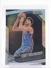 CHET HOLMGREN 2024-25 PANINI PRIZM BLACK BASKETBALL MOJO THUNDER /25 Q6846