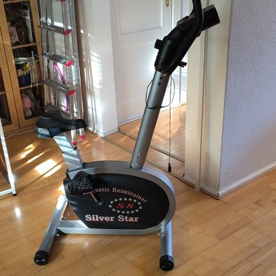 Silver Star Ergometer Heimtrainer magnetischer Widerstand, Silber/Schwarz