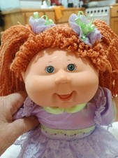 Cabbage Patch Doll Orange Hair Purple Dress
