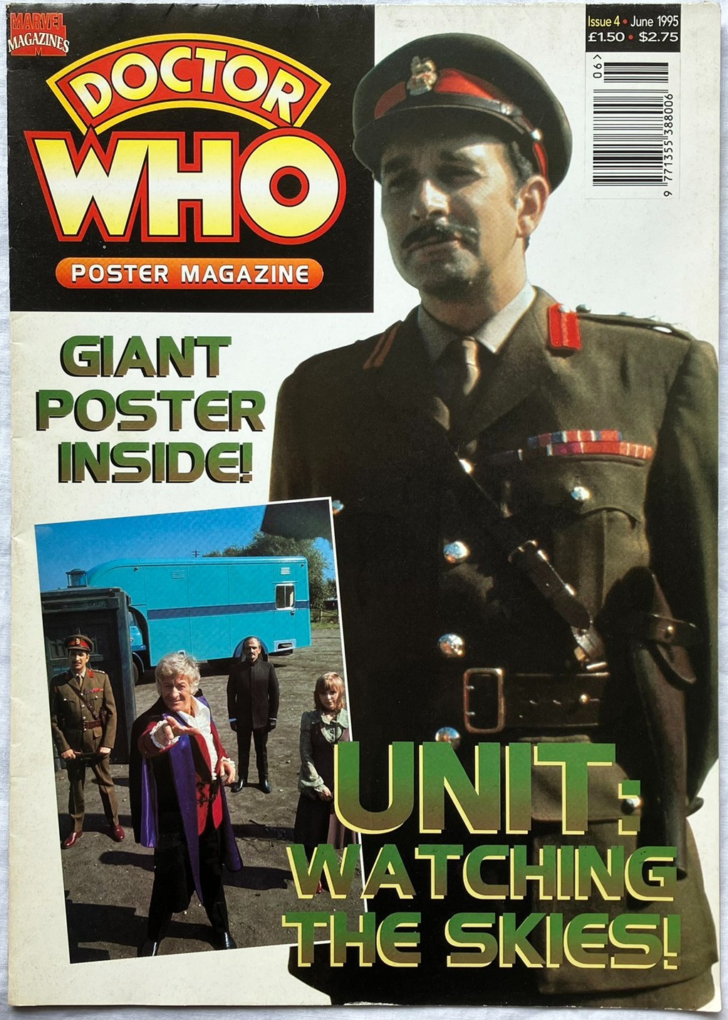 Doctor Who Poster Magazine Issue #4 June 1995 - UNIT, Third Doctor