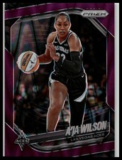 2025 Panini Prizm WNBA #76 A’ja Wilson Purple Seismic
