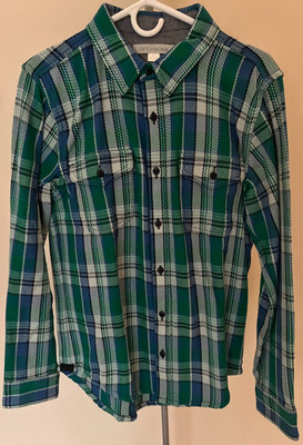 Outerknown Mens Plaid Blanket Shirt Size Medium Plaid Cotton Flannel